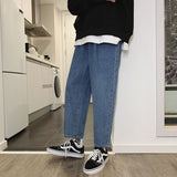 Men Jeans Wide Leg Pants Straight Men's Jeans Loose