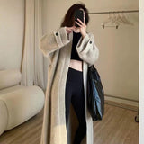 Women Knitwear Autumn and Winter Sweater Coat Loose Knitted Cardigan