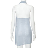 Women Dresses Spring Sleeveless Backless Sheath Dress (Bla0420)