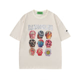 Men T Shirt Hip Hop Print Short Sleeve T-shirt