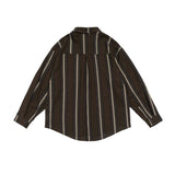 Unisex Jacket Autumn Striped Minimalist Shirt