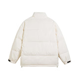 Unisex Winter Cotton Coat White Duck down Jacket