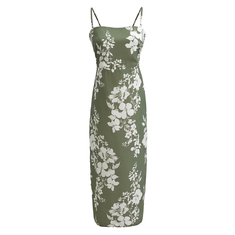 Women Dresses Summer Backless Long Dress (Xds0414)