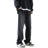 Men Jeans Spring Retro Straight-Leg Pants