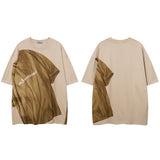 Men T Shirt Oversize Hip Hop Retro Couple Short Sleeve T-shirt
