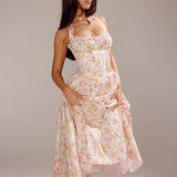 Women Dresses Spring Slim-Fitting Suspender Dress Lace Dress (Csm202403)