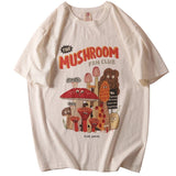Mushroom Cute Women's T Shirt Summer Vintage 80s 90s Cotton