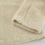 Women Trench Coat Autumn Winter Berber Fleece Coat Stand Collar Casual Loose