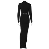 Women Dresses Fall Slim Fit Long Sleeve Dress