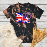 Inspired by Queen's Platinum Jubilee 2022 Elizabeth 70 Years T-shirt Loose Crew Neck T-shirt