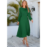 Women Date Dress Fall/Winter Dress Leisure Long Sleeve Dress