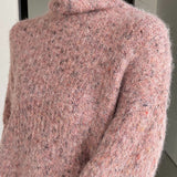 Women Winter Knitted Sweater Loose-Fitting Long Sleeve Sweater Sweater 1t8849