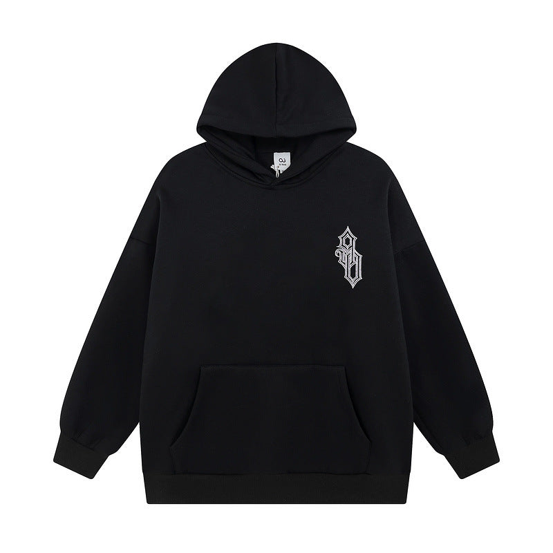Men Hoodie Letter Printed Hoodie Oversize Vintage Hoodie for Men and Women