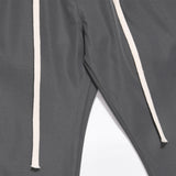 Men Sweatpants Solid Color Casual Trousers Baggy Straight Trousers