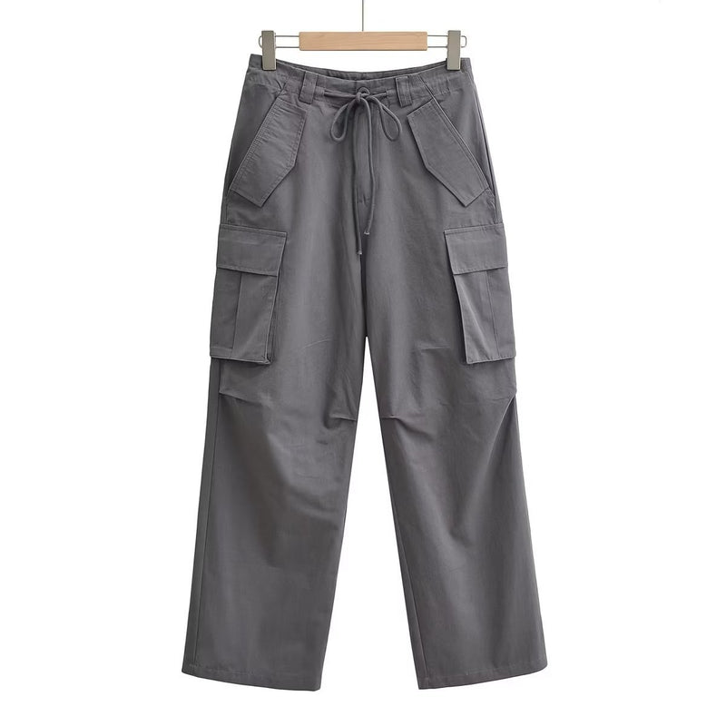 Women Sweatpants Summer Overalls Straight-Leg Pants Trousers