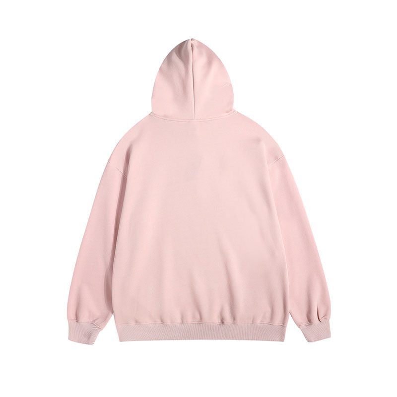 Men Hoodie Retro Couple Hooded Sweater Men and Women Loose-Fitting Hoodie