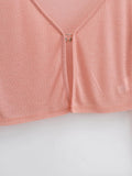 Women Sweater Knitwear Summer Fork Sun Protection Knit Cardigan V-neck Top