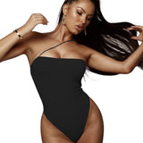 Women Jumpsuit Autumn and Winter Sling Solid Color Sexy Jumpsuit