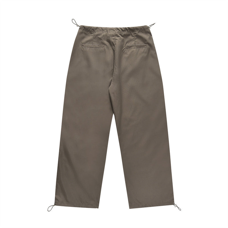 Men Sweatpants Loose Casual Trousers Tooling Sports Drawstring Ankle Banded Pants