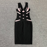 Women's Evening Dress Camisole Dress Sexy Sheath Bandage Dress V-neck