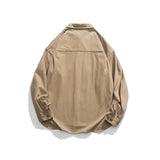 Unisex Hoodie Autumn Pocket Lapels Shirt