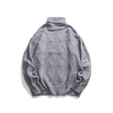 Unisex Sweater Winter Turtleneck Rhombus Sweater