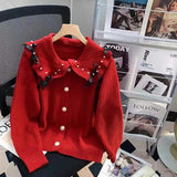 Women Knitwear Spring Bow Sweaters Cardigan