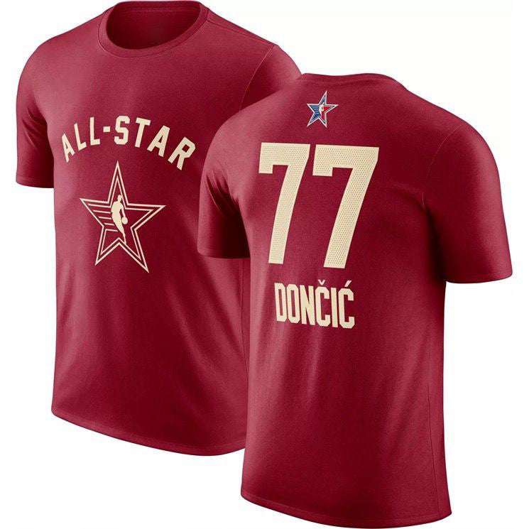 NBA T-Shirts NBA All-Star Basketball Short Sleeve Outdoor Leisure Sports T-Shirt
