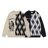 Unisex Sweater Fall Dark Style Brocade Sweater