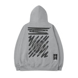 Men Hoodie Graffiti Printed Hoodie