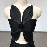 Women's Evening Dress Sexy Cutout Midriff Outfit Hip Skirt Bandage Dress