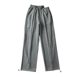 Women Sweatpants Reflective Letter Sports Pants Sweatpants Loose Casual Harem Pants
