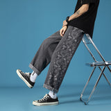 Men Jeans Paisley Jeans Men's Summer Loose Casual Pants