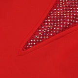 Women's Evening Dress Sexy Tight Bandage Dress Mesh Sequins Night