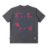 Men T Shirt Bear Graffiti Couple Short Sleeve T-shirt
