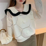 Women Knitted Pullover Autumn and Winter Three-Dimensional Loose Sweater