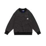 Unisex Hoodie Autumn Striped Printed Sweater