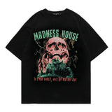 Men T Shirt Vintage Print Short Sleeves T-shirt