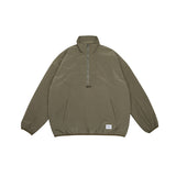 Unisex Jacket Shell Jacket Half Zipped Stand Collar Coat Jacket