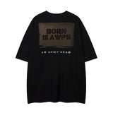 Men T Shirt Hip Hop Rap Portrait Printing Short Sleeve T-shirt