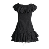 Women Dresses Summer Hollow out Skirt Dress (Qymy0409)