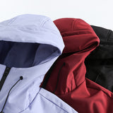Unisex Winter Cotton Coat Winter Pocket Decoration Hooded down Jacket Retro Workwear down Jacket