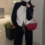 Women Knitwear Spring and Autumn Zipper Turtleneck Sweater Coat