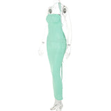 Women Dresses Summer Sexy Backless Self-Tie Dress