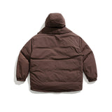 Unisex Winter Cotton Coat Three-Dimensional Pocket Decorative Hooded down Jacket