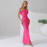 Women Dresses Sexy off-the-Shoulder Dress Long Dress Dress (Zns0409)