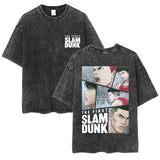SLAM DUNK washed old cotton t-shirt printed short-sleeved undershirt
