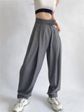 Women Sweatpants Autumn Wide Leg Pants Baggy Straight Trousers