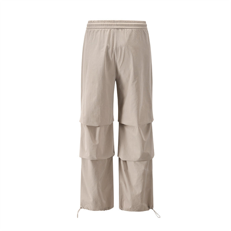 Men Sweatpants Loose Pleated Casual Jogger Pants