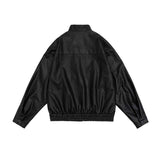 Unisex Hoodie Autumn Vintage Leather Jacket